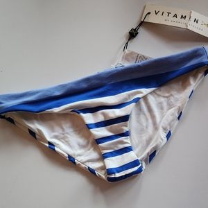 Vitamin A Striped Bikini Bottom